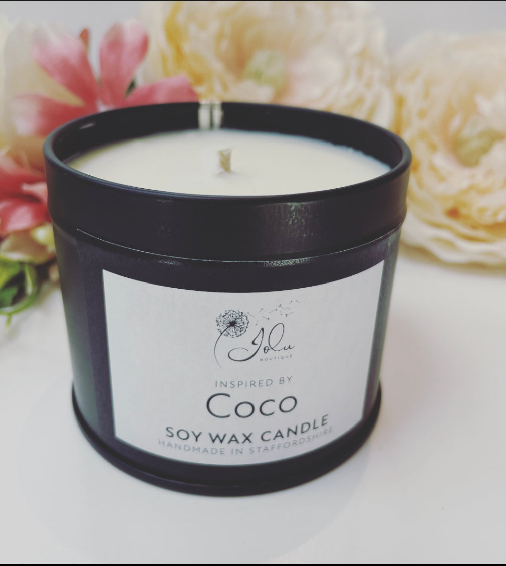 Jolu Boutique Coco Soy Wax Tinned Candle