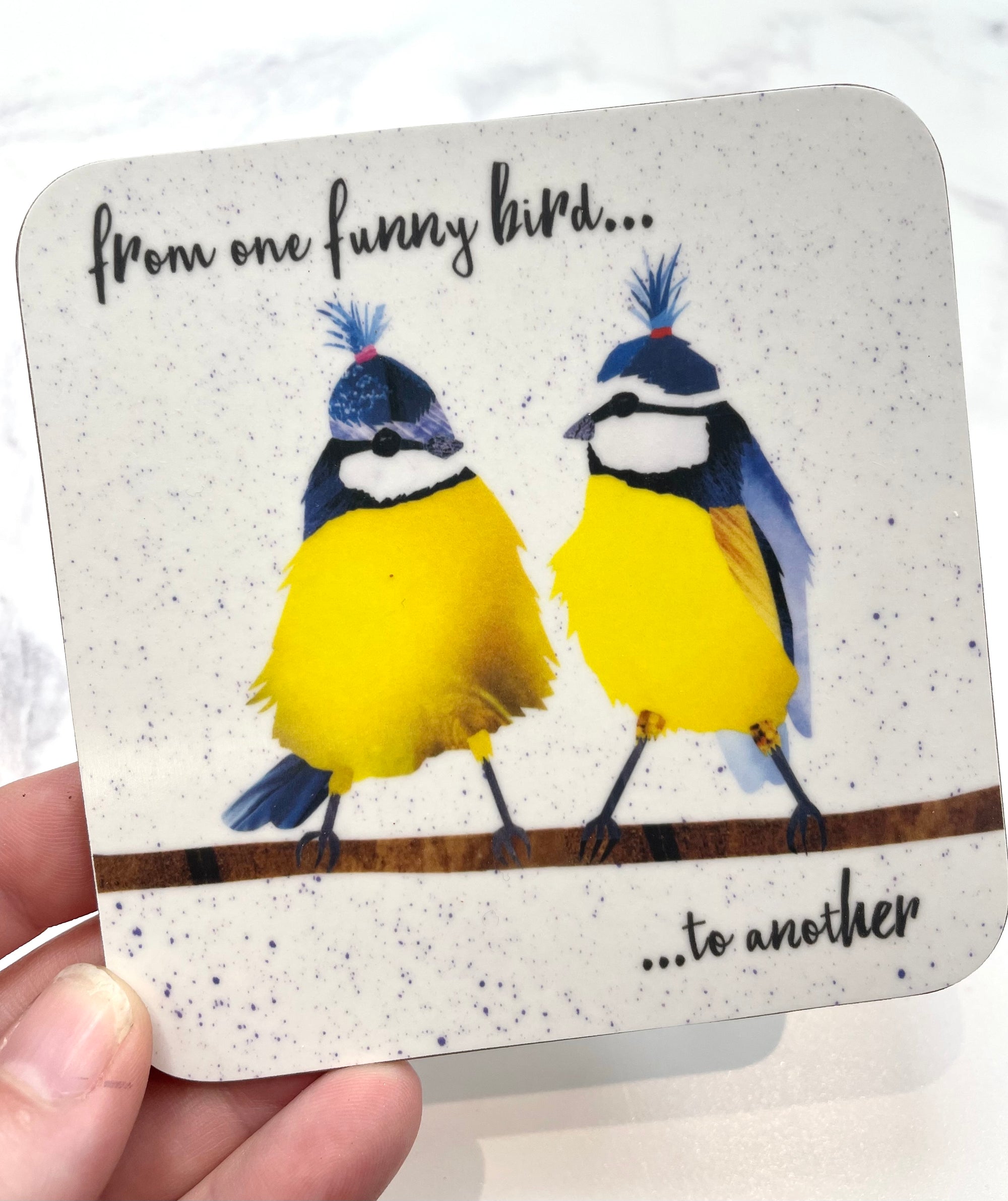 Flying Teaspoons Coaster - From One Funny Bird To Another