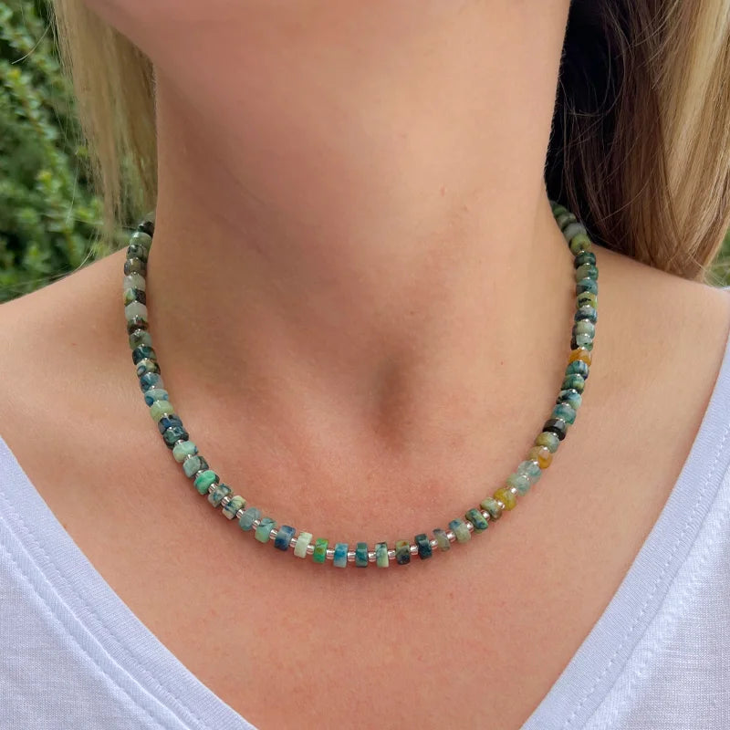 Carrie Elspeth Botanicals Gemstone Full Beaded Necklace