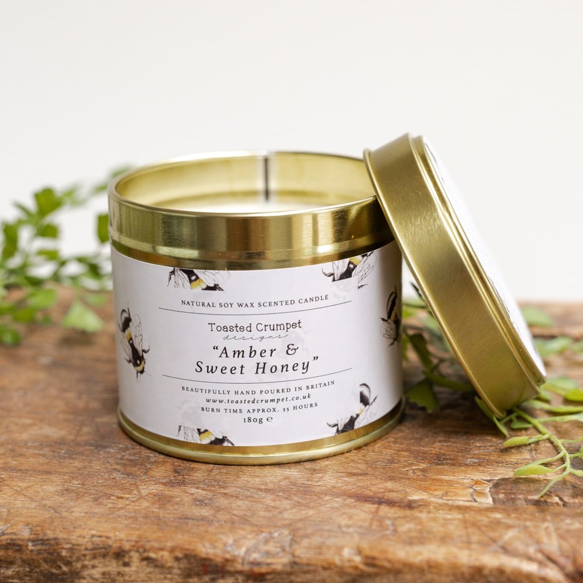 Toasted Crumpet - Amber & Sweet Honey Tinned Soy Wax Candle