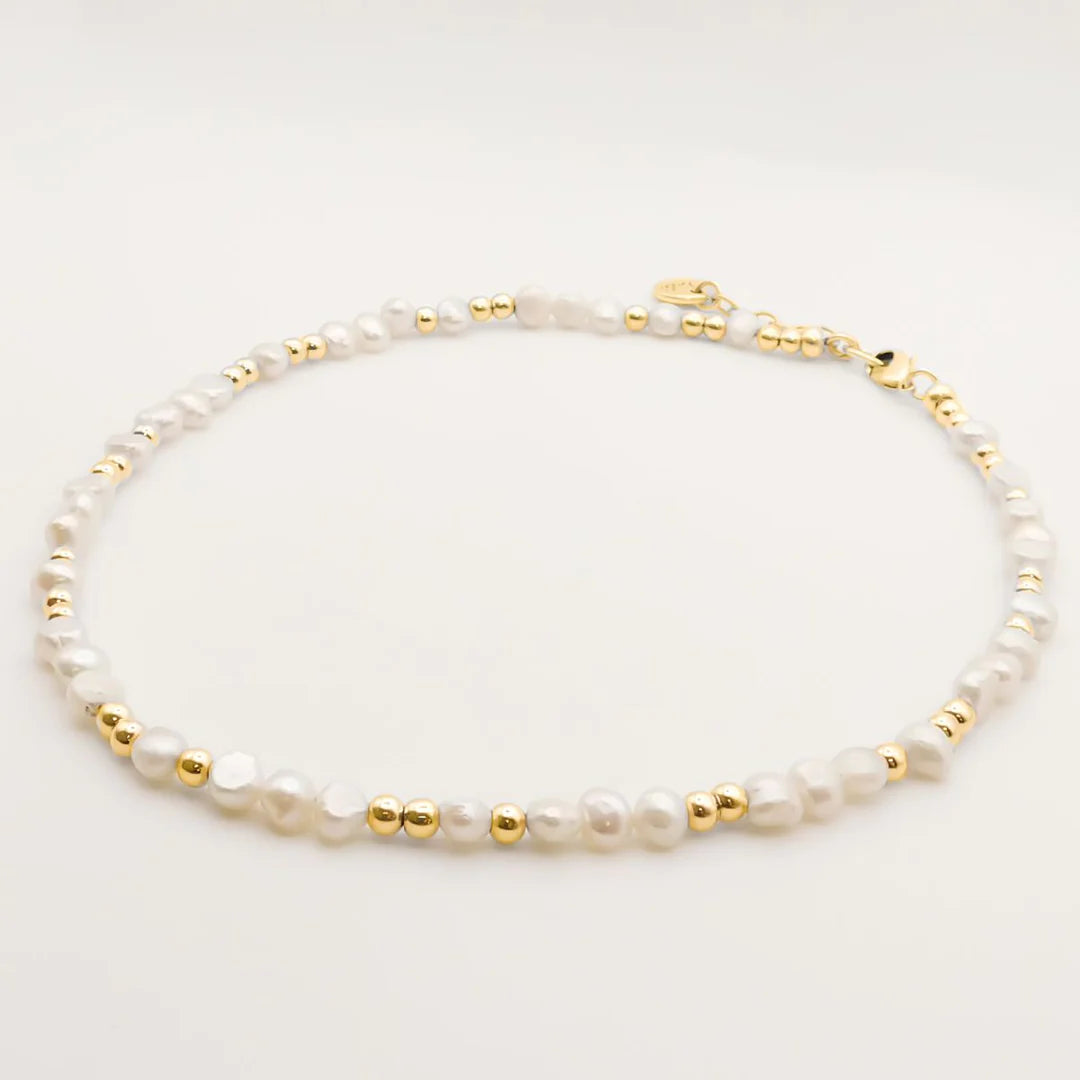 Orli Rae Freshwater Pearl Necklace - Gold