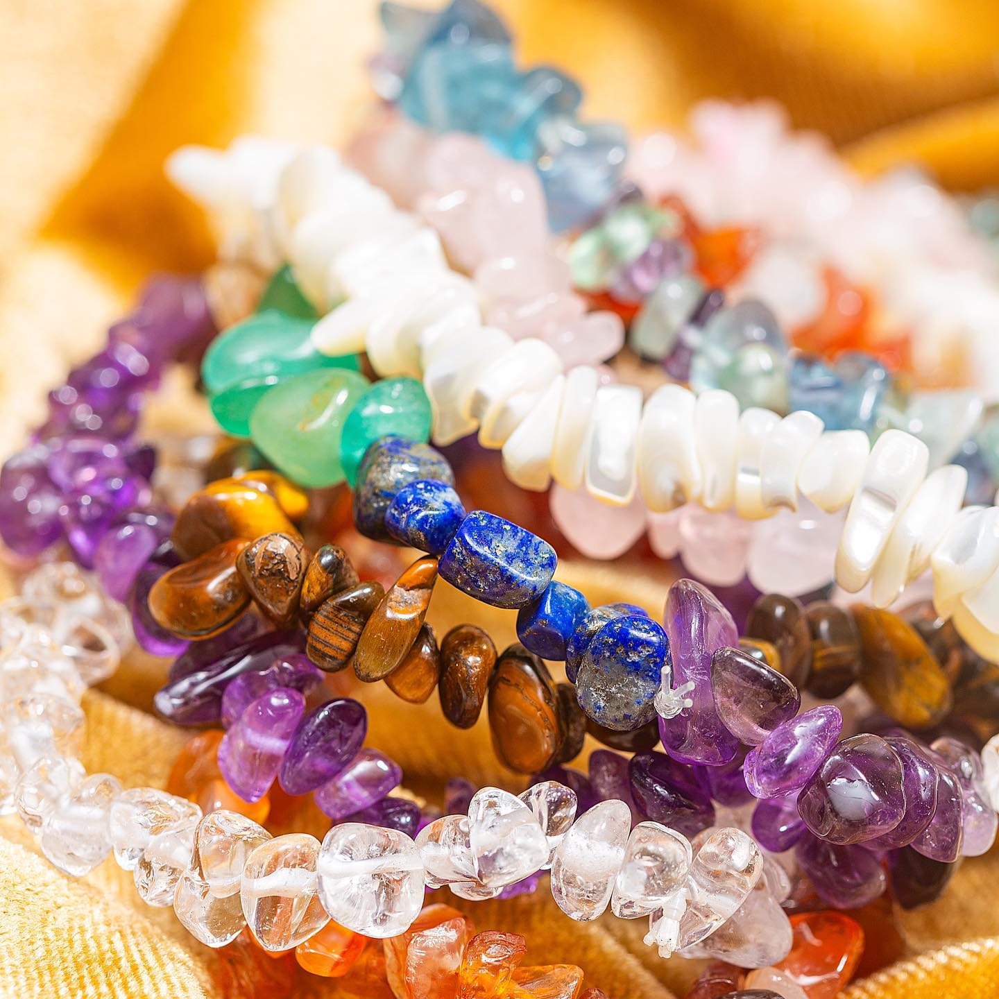 Letterbox Love Serenity Stones Bracelet - 7 Chakras