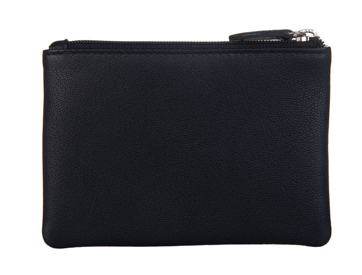 Mala Leather Juno Butterfly Coin Purse (4284 93) Black
