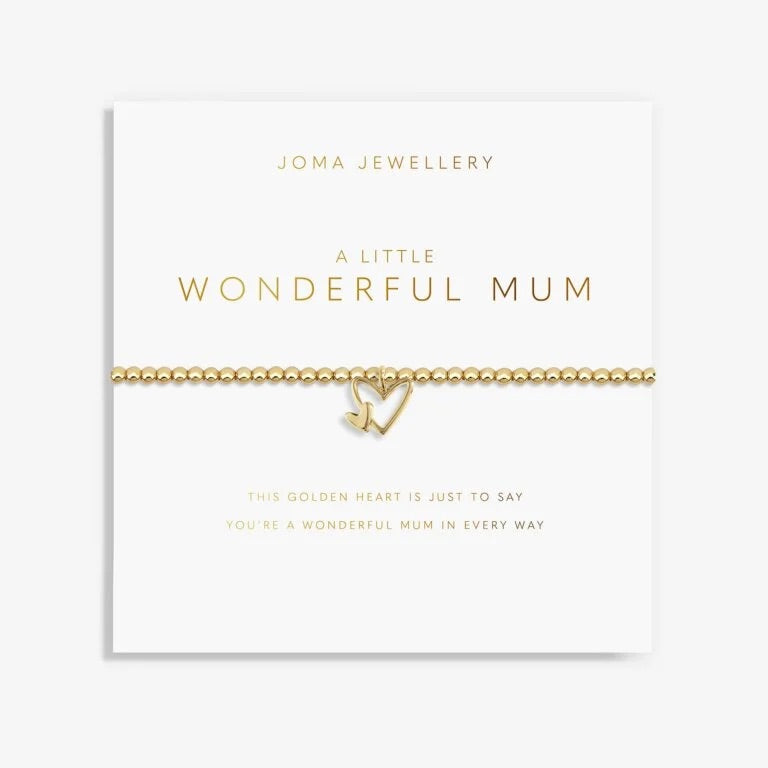 Joma Jewellery - Golden Glow "A Little Wonderful Mum" Bracelet - Gold