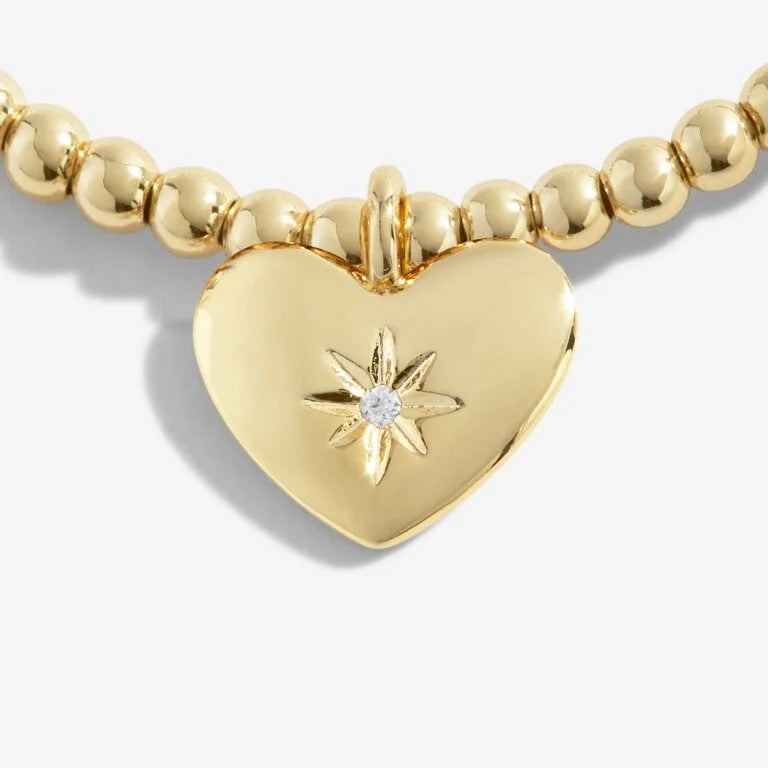 Joma Jewellery - Golden Glow "A Little Heart of Gold" Bracelet - Gold