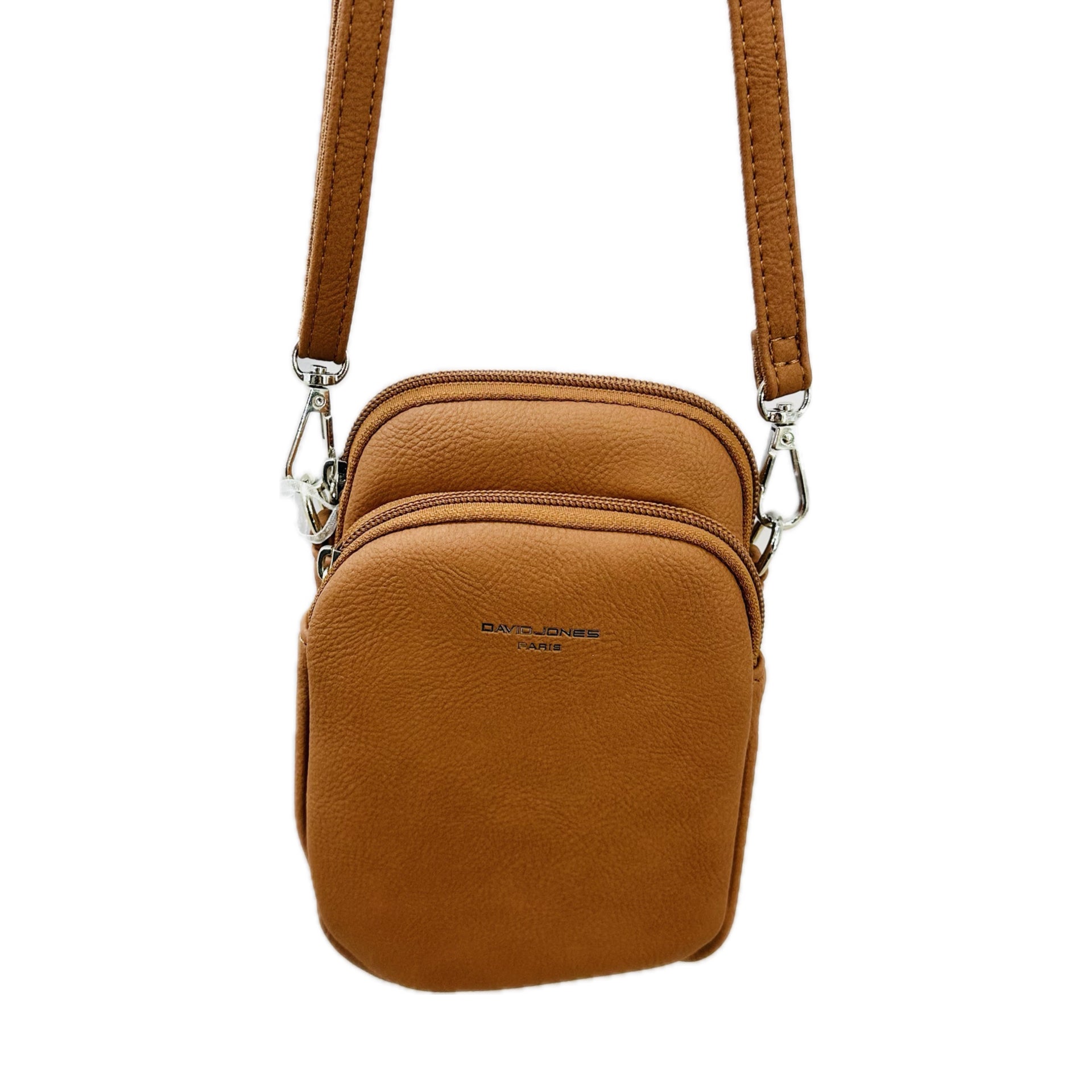 David Jones Brixton Phone Crossbody Bag - Tan