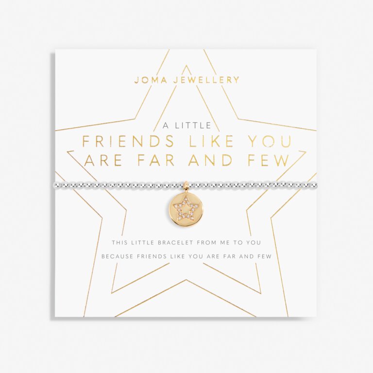 Joma Jewellery - 'A Little Friends Like You Are Far & Few' Bracelet