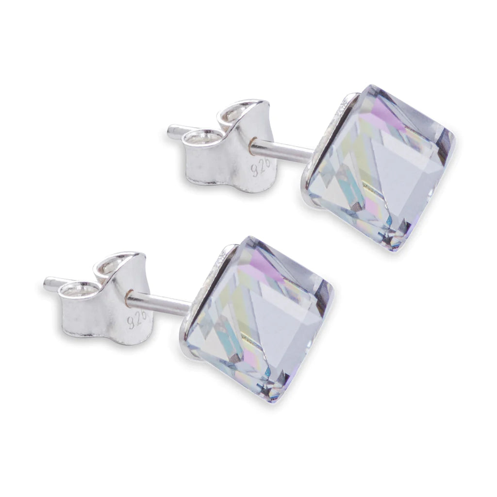 Byzantium Austrian Crystal Studs - Obliques - Vitrail Light