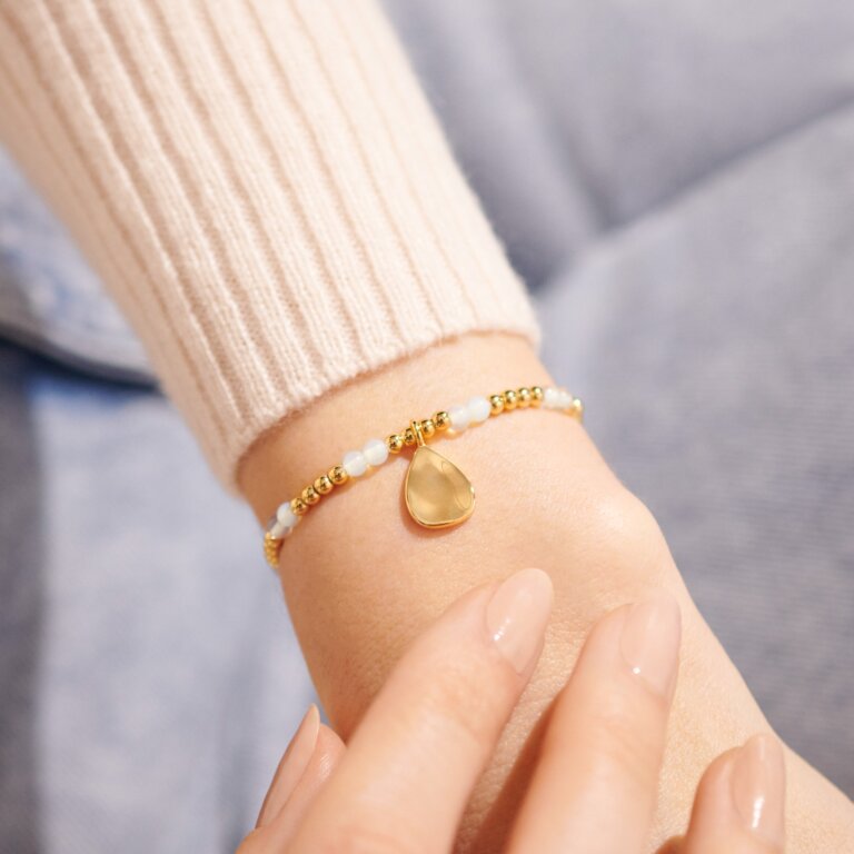 Joma Jewellery - 'A Little June' Moonstone & Gold Birthstone Bracelet