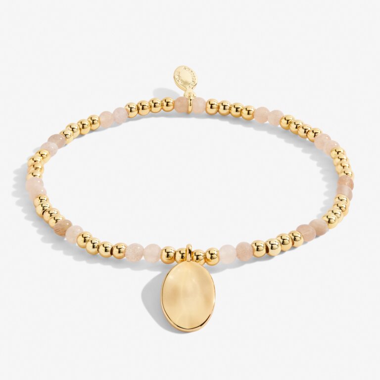 Joma Jewellery - 'A Little July' Sunstone & Gold Birthstone Bracelet