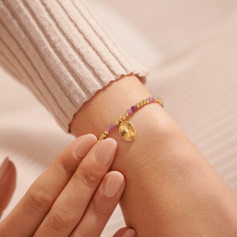 Joma Jewellery - 'A Little October' Tourmaline & Gold Birthstone Bracelet