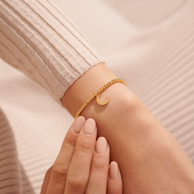 Joma Jewellery - Gold "A Little Love You To The Moon & Back" Bracelet