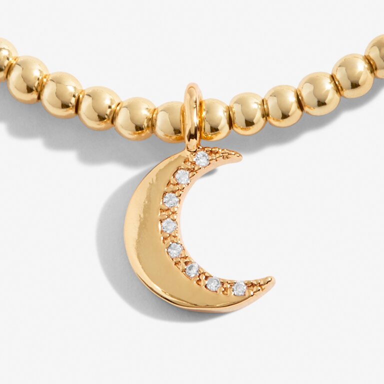 Joma Jewellery - Gold "A Little Love You To The Moon & Back" Bracelet