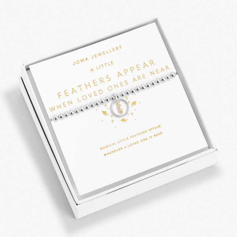 Joma Jewellery - Beautifully Boxed - "Feathers Appear When Loved Ones Are Near" Bracelet