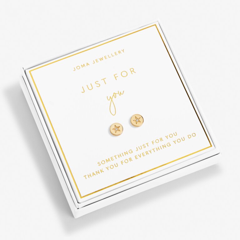 Joma Jewellery Beautifully Boxed 'Just for You' Earrings - Gold