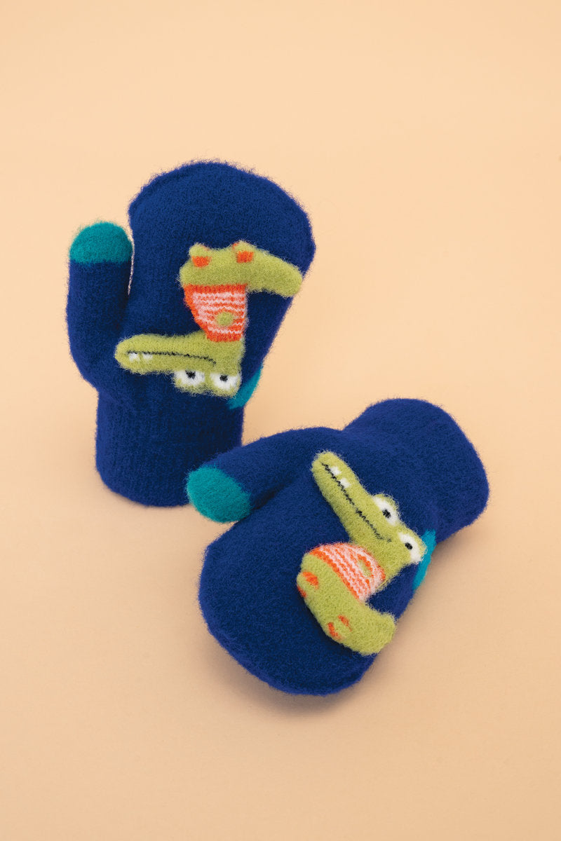 Powder Pals Children's Smiley Crocs - Royal Blue