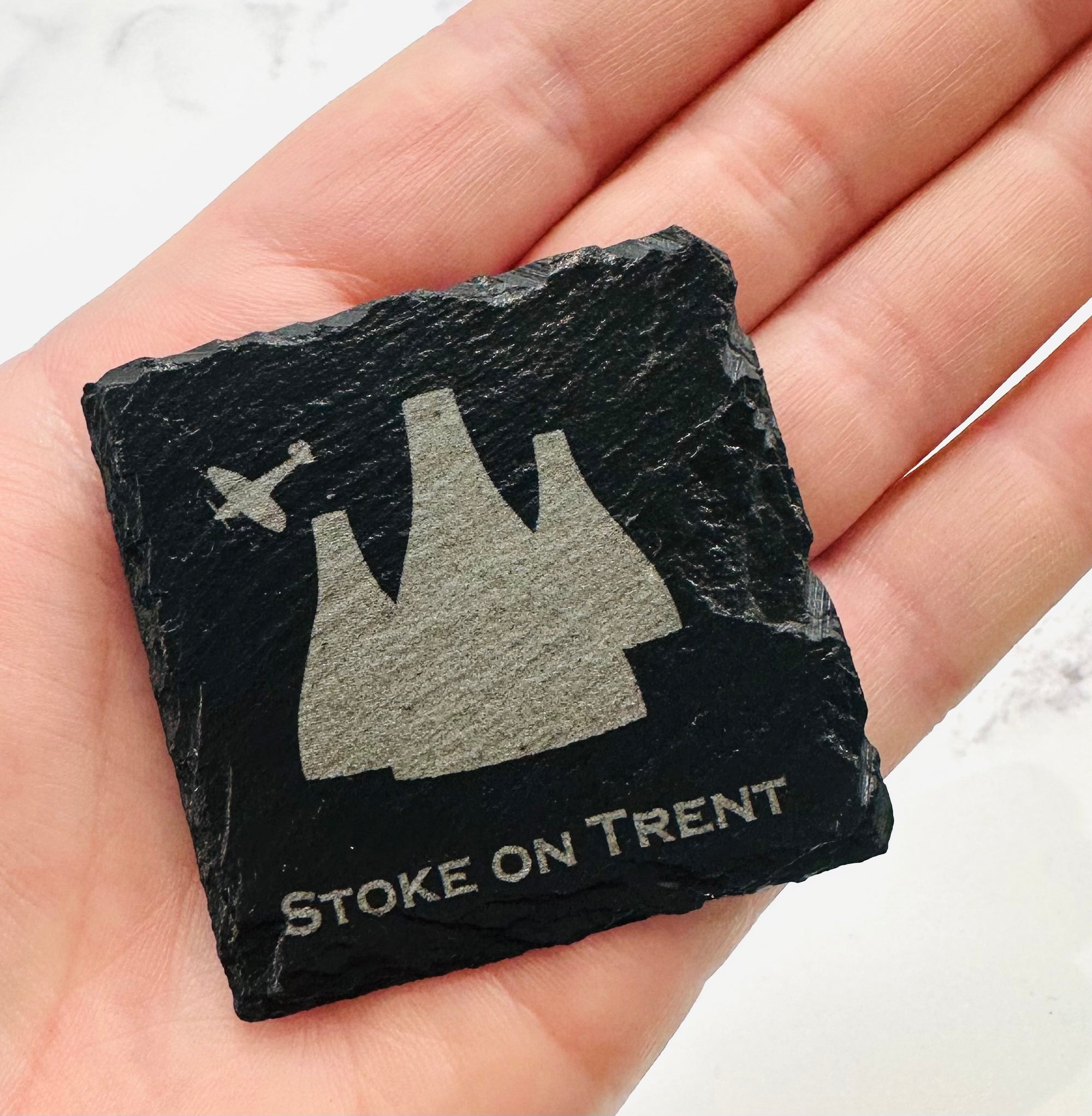 Stoke-on-Trent Bottle Kilns Slate Mini MAGNET