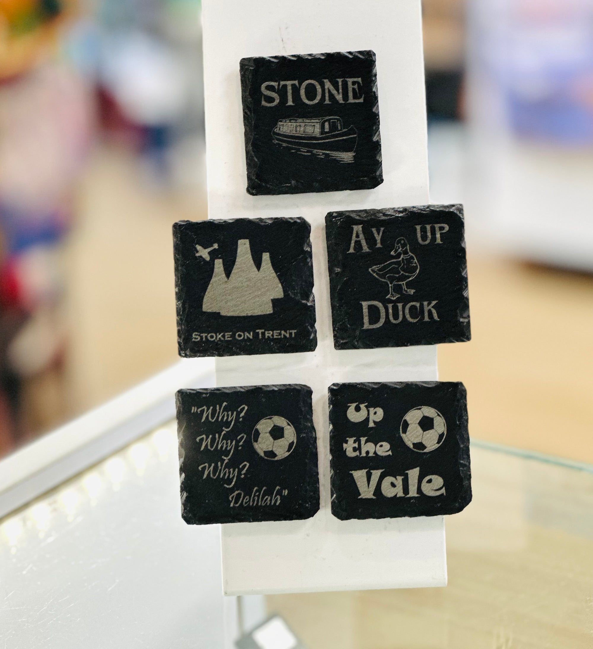 Ay Up Duck Slate Mini MAGNET