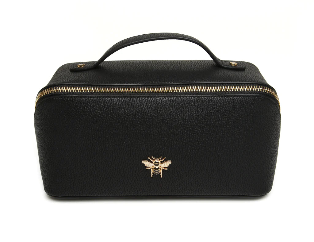 Alice Wheeler Black Train Beauty Case - Mini