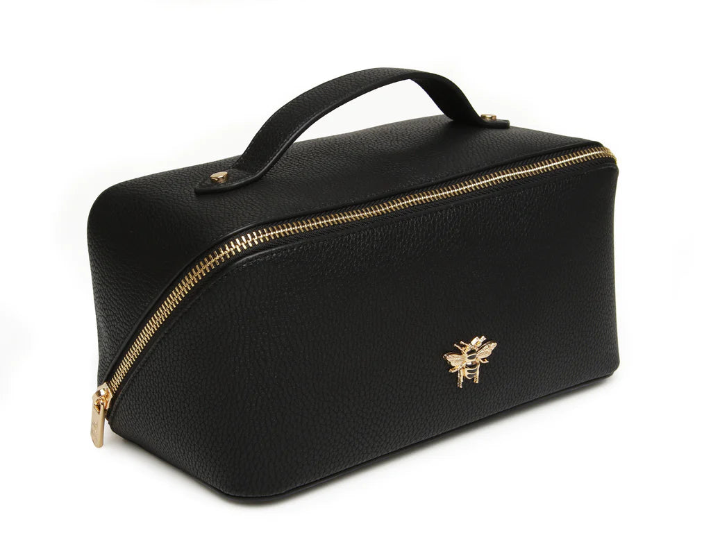 Alice Wheeler Black Train Beauty Case - Mini