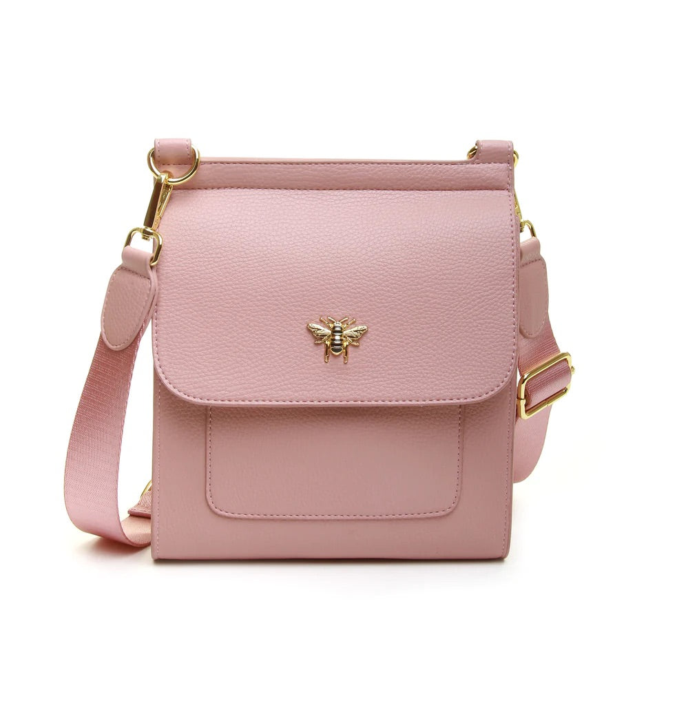Alice Wheeler Pink Small Bloomsbury Crossbody Bag