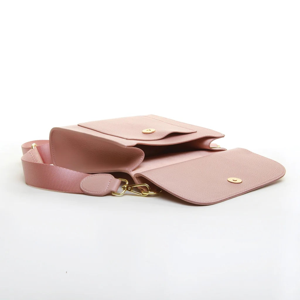 Alice Wheeler Pink Small Bloomsbury Crossbody Bag