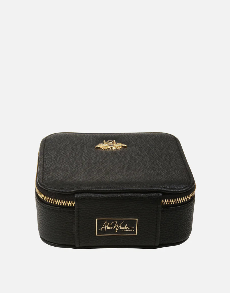 Alice Wheeler Black Travel Jewellery Box