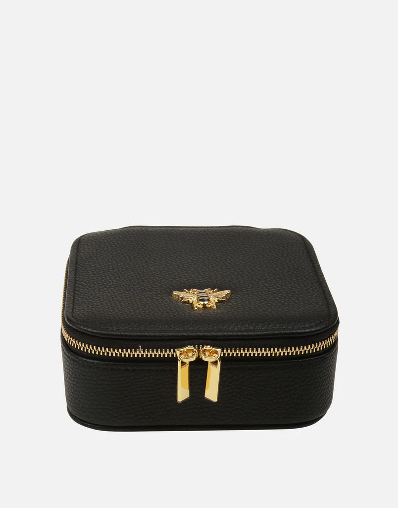 Alice Wheeler Black Travel Jewellery Box