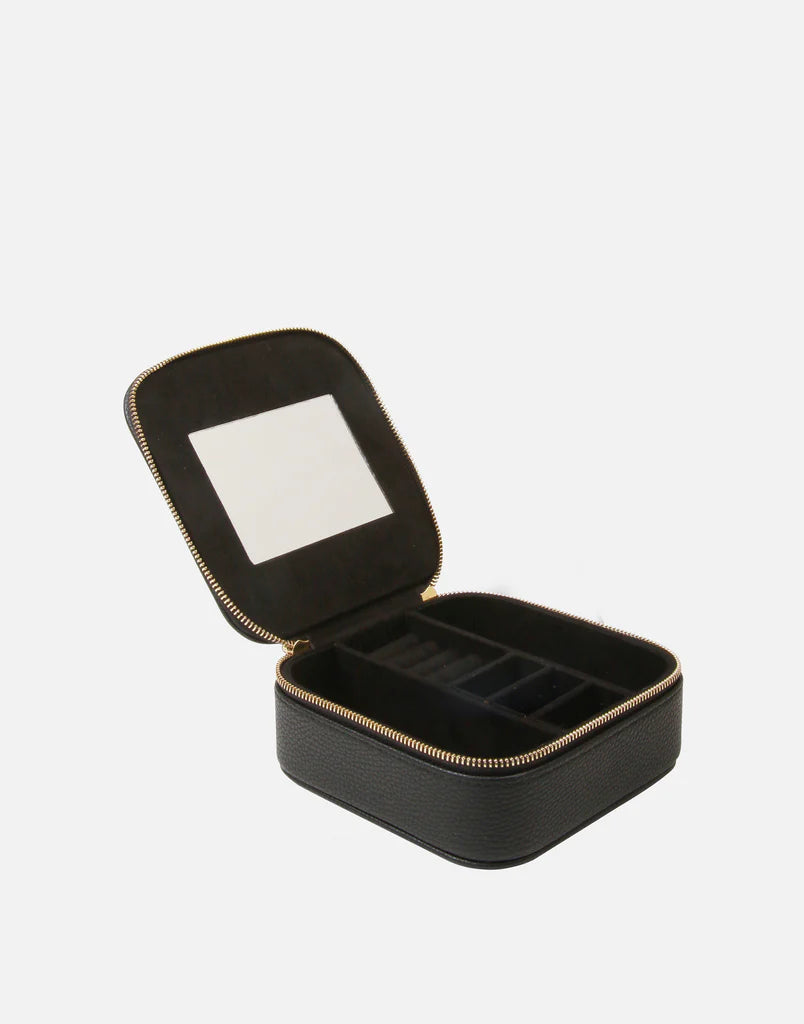 Alice Wheeler Black Travel Jewellery Box