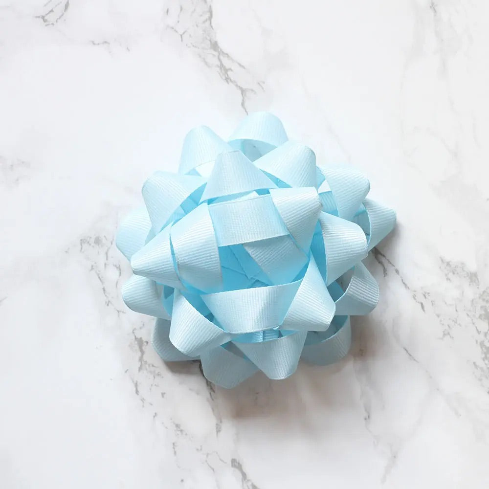 Belly Button Grosgrain Bow - Light Blue