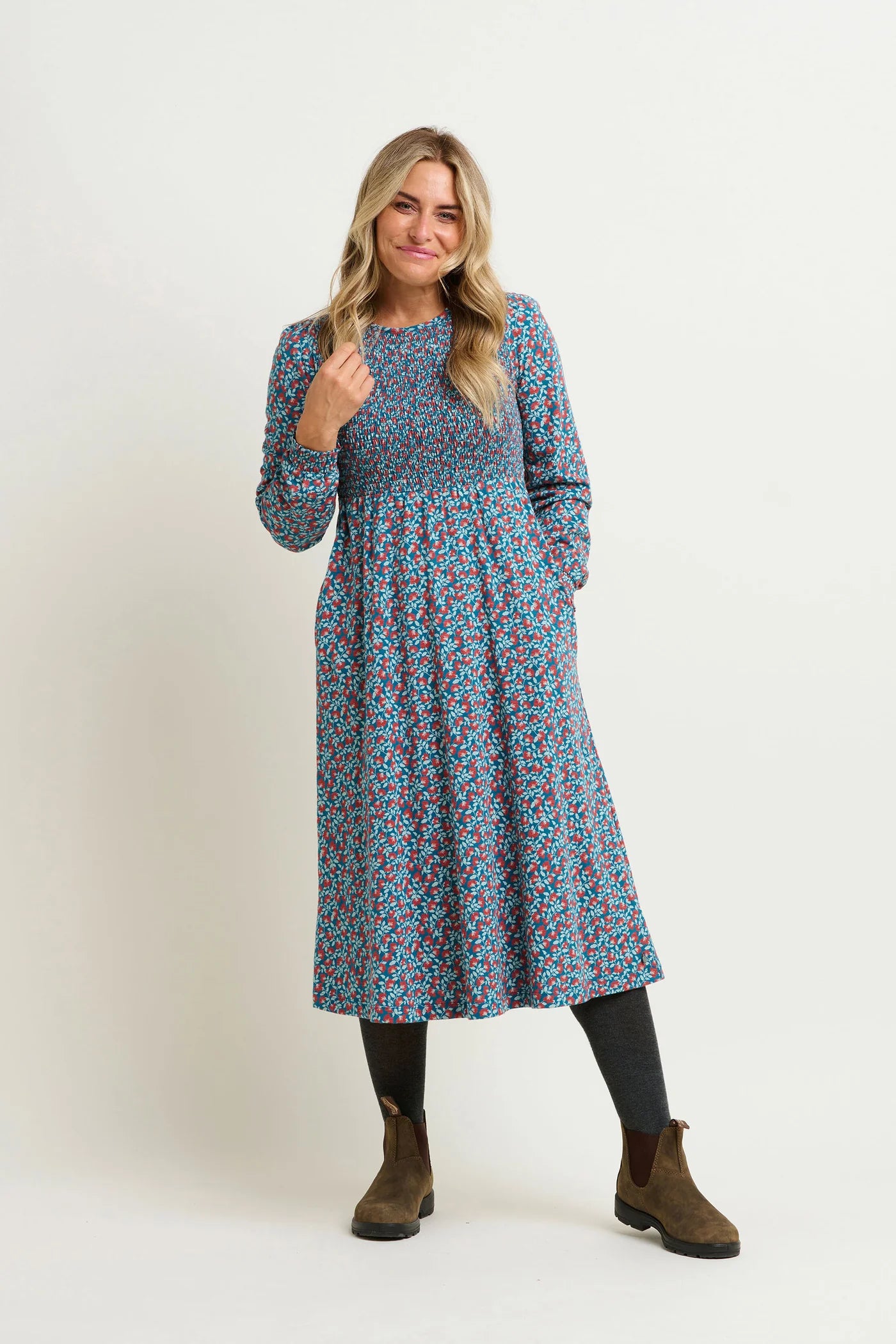 BRAKEBURN PRESSED FLOWERS TUNIC MULTI