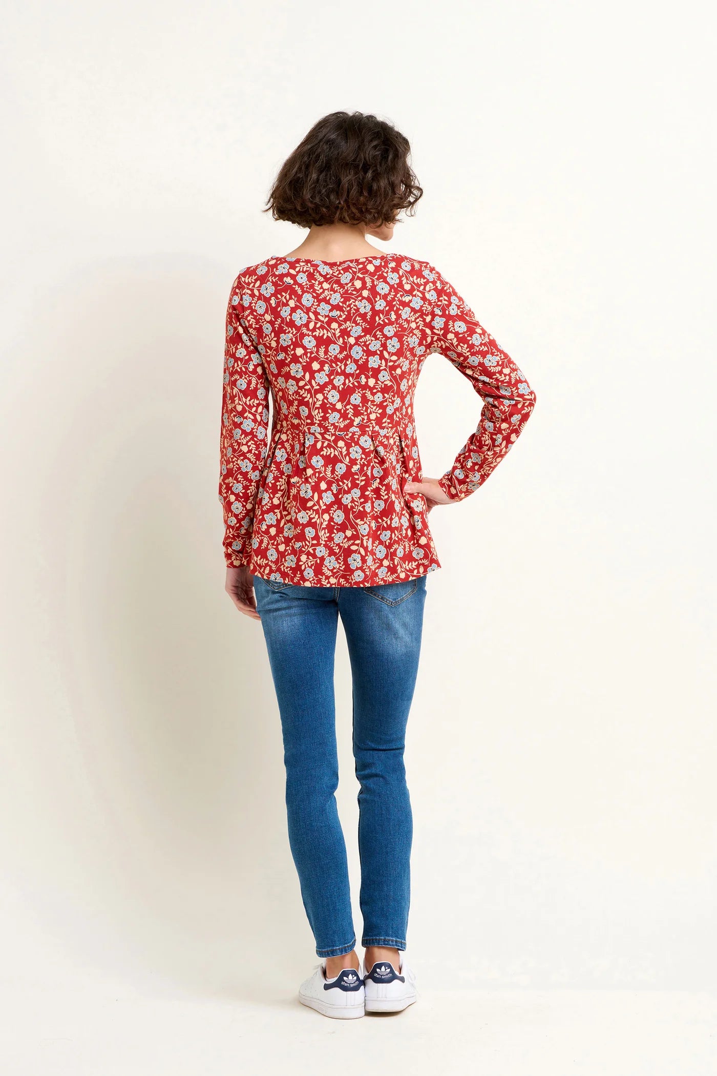Brakeburn Poppy Long Sleeve Tee - Red
