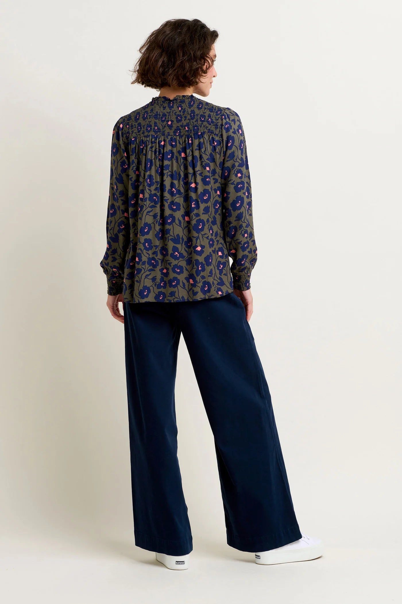Brakeburn Midnight Bloom Blouse - Green
