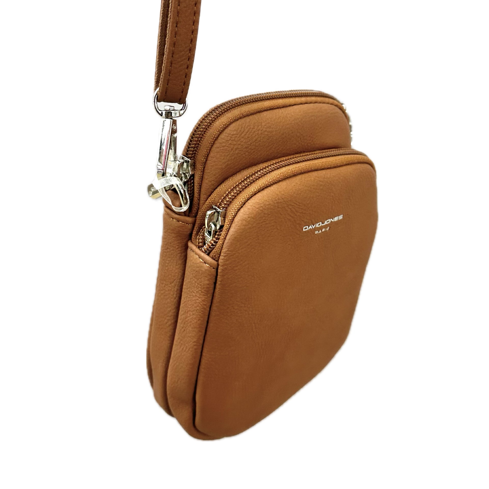 David Jones Brixton Phone Crossbody Bag - Tan
