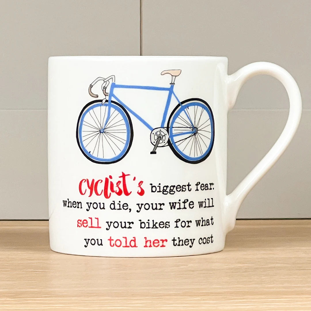 Dandelion Stationery Mug - Cyclists Biggest Fear