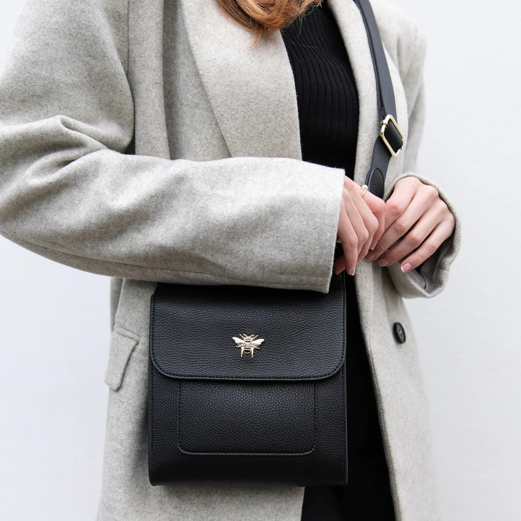 Alice Wheeler Black Small Bloomsbury Crossbody Bag