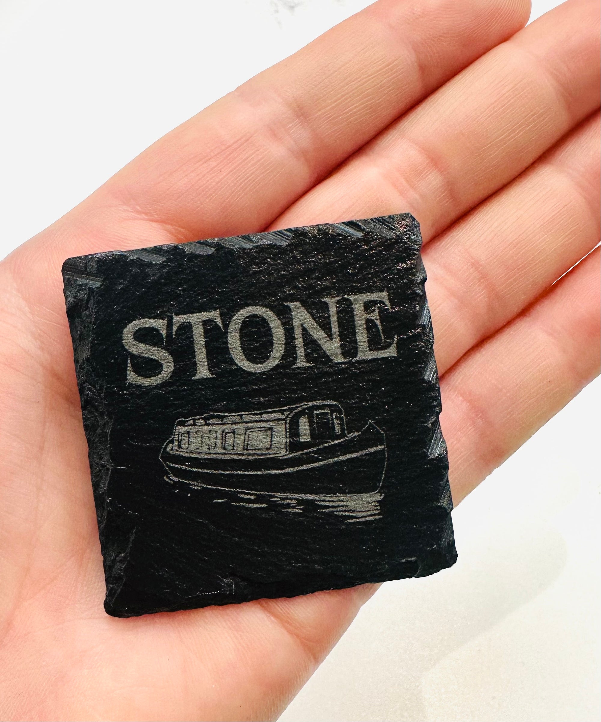 Stone Canal Boat Slate Mini MAGENT