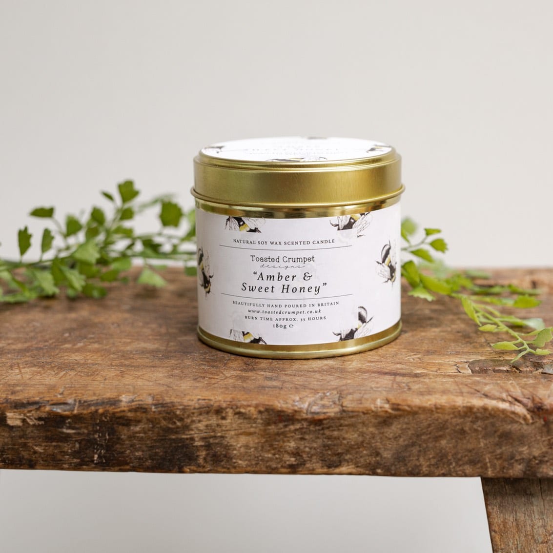 Toasted Crumpet - Amber & Sweet Honey Tinned Soy Wax Candle