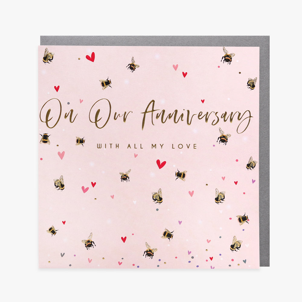 Belly Button Our Anniversary Bee Card