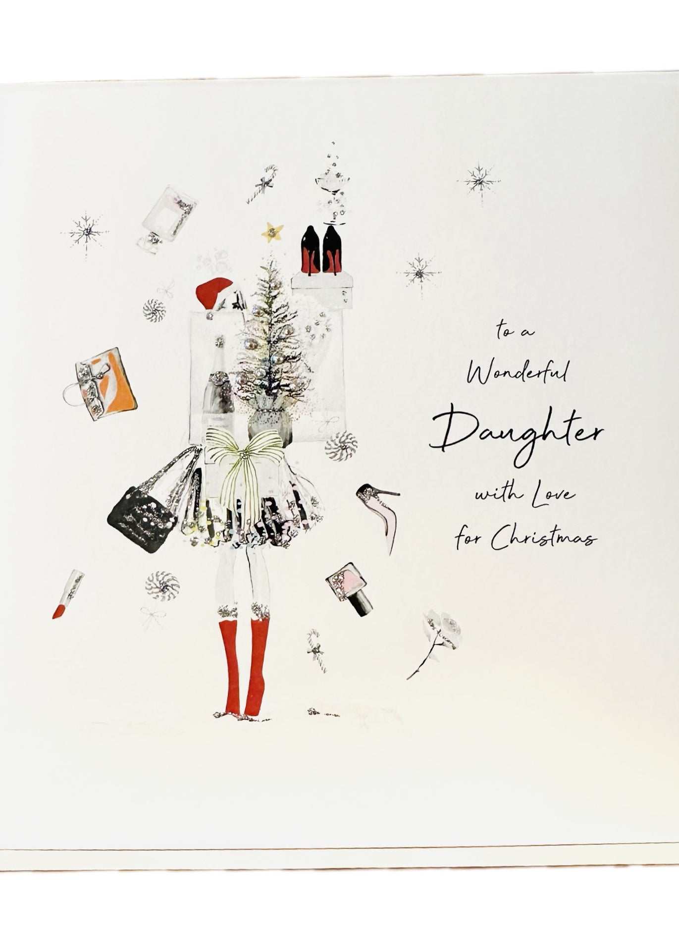 Five Dollar Shake - Wonderful Daughter Shopping Presents - LARGE Christmas Card