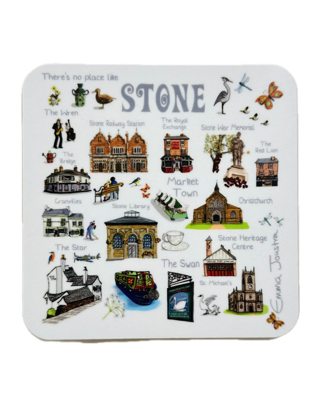Emma Joustra Stone Series - STONE Coaster - There's No Place Like Stone Landmarks