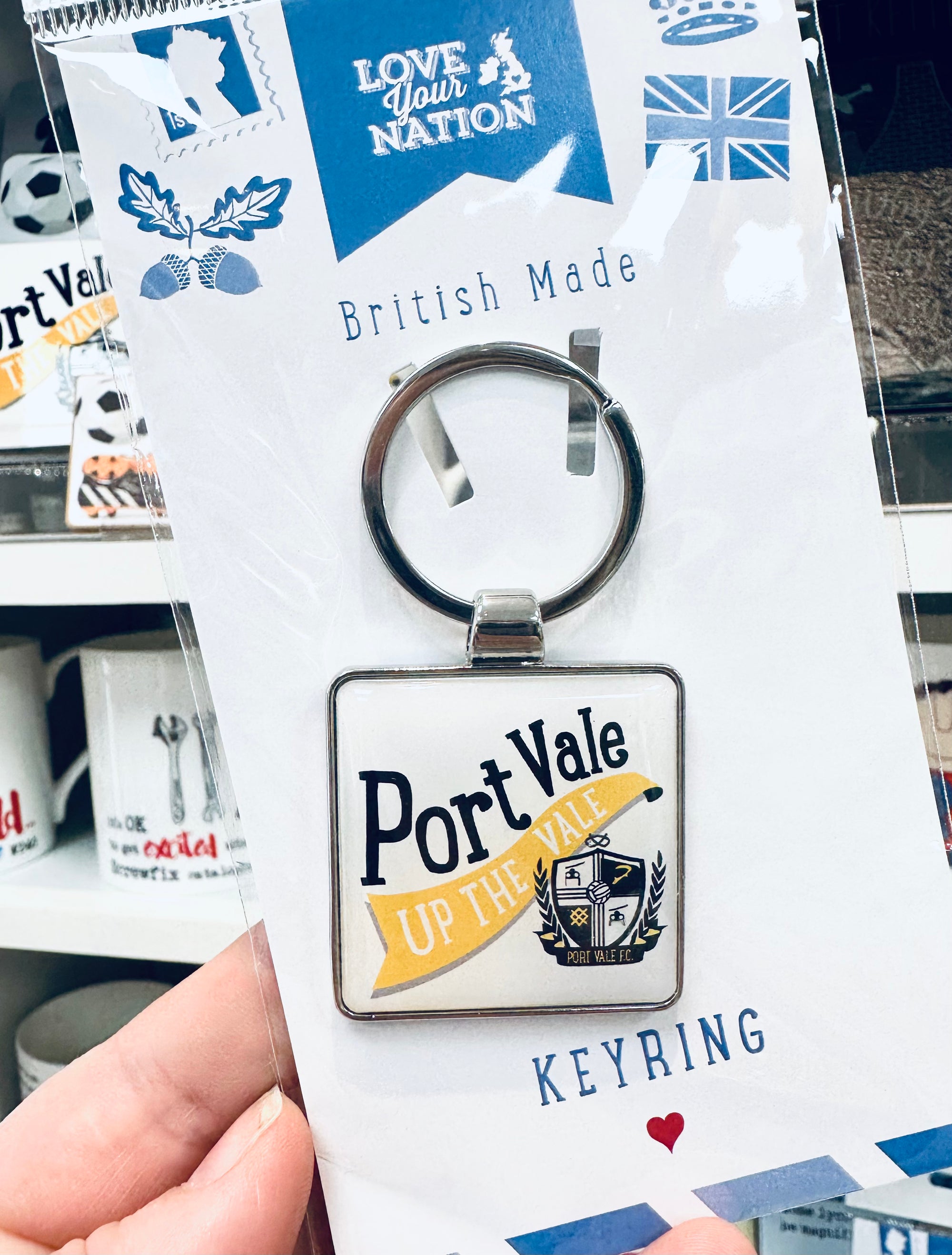Port Vale - Up the Vale Keyring