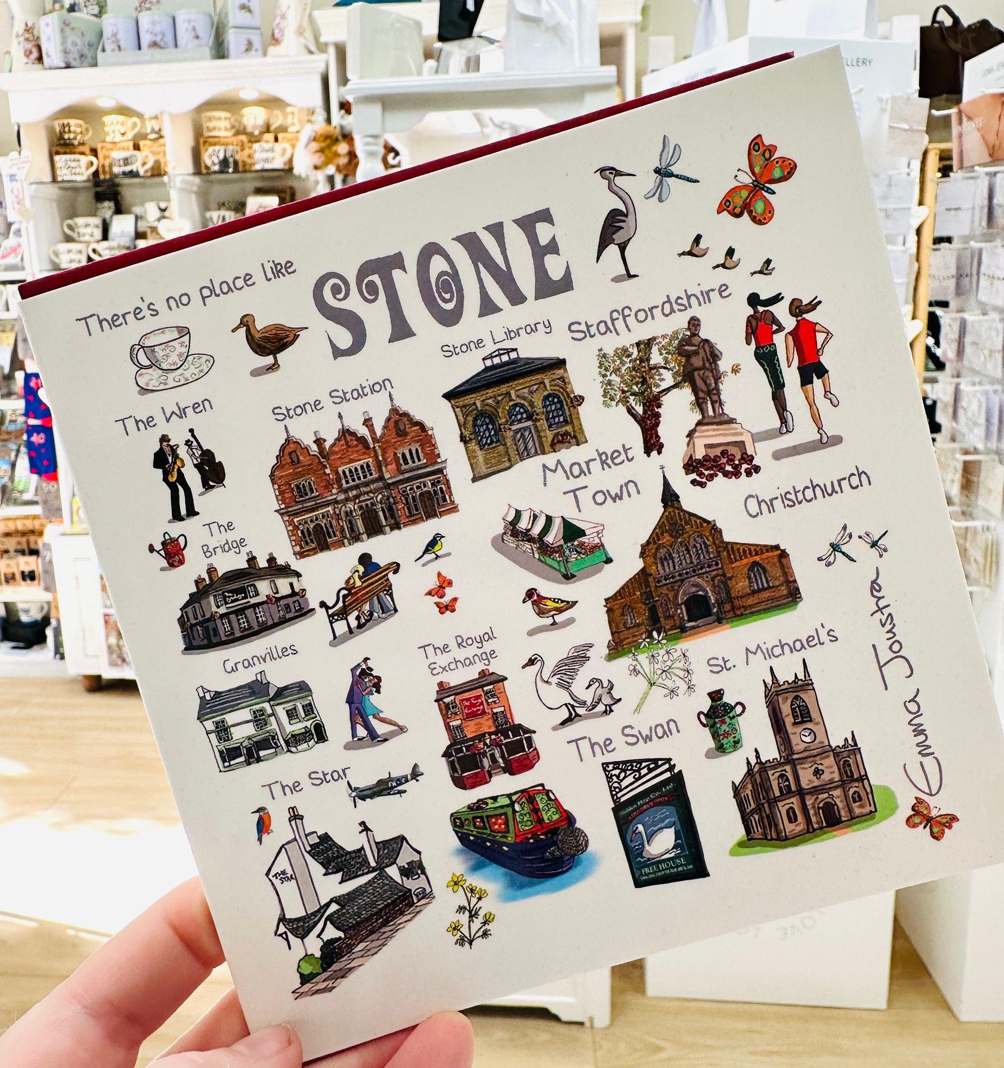 Emma Joustra Stone Series - STONE Blank Card - There's No Place Like Stone Landmarks