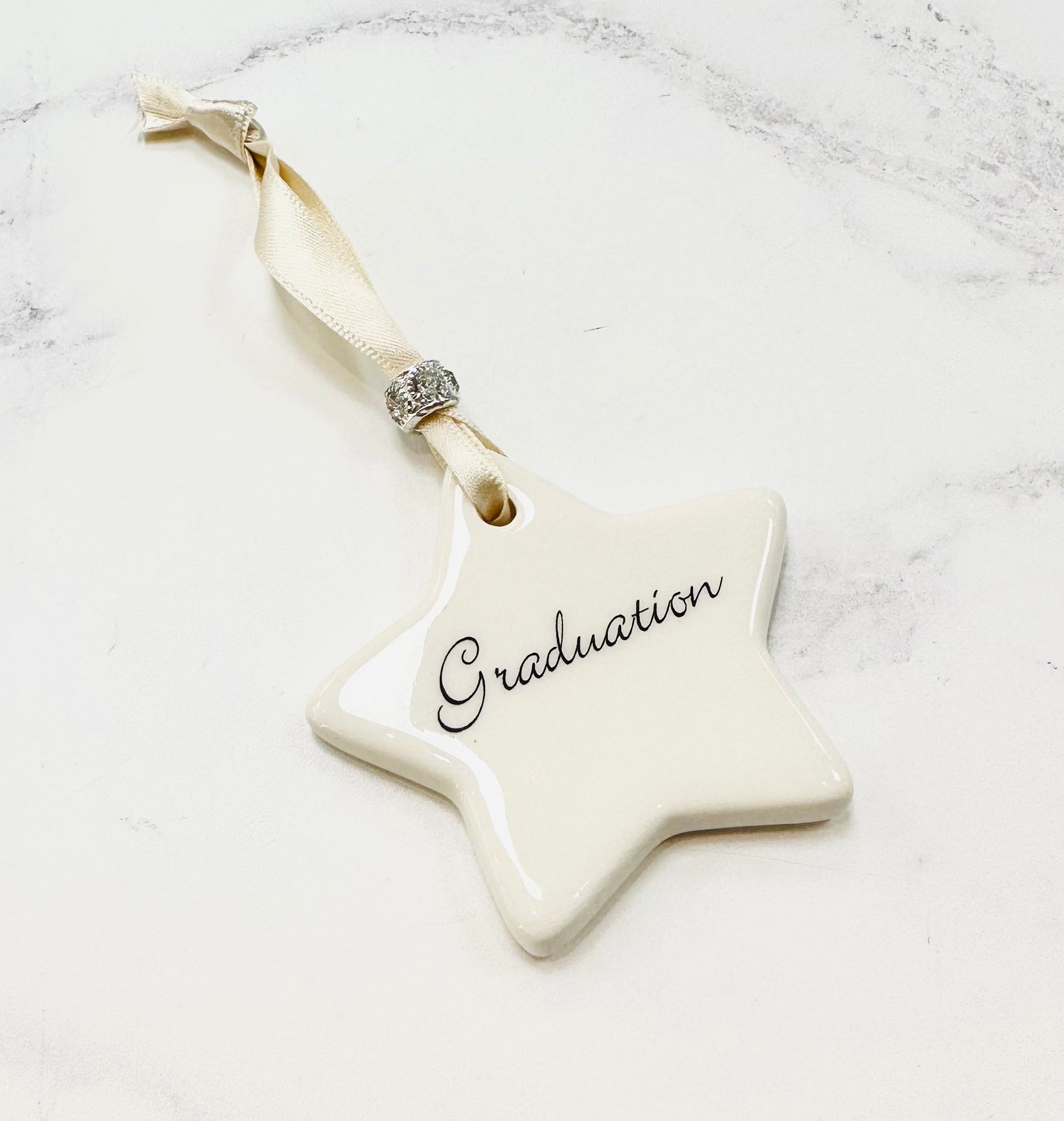 Dimbleby Ceramics Sentiment Hanging Star - Graduation