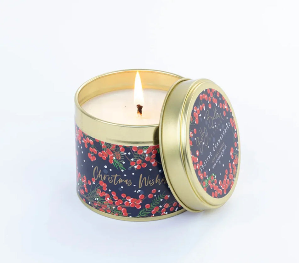 Belly Button Candle - Berries Christmas Wishes - Festive Cranberries