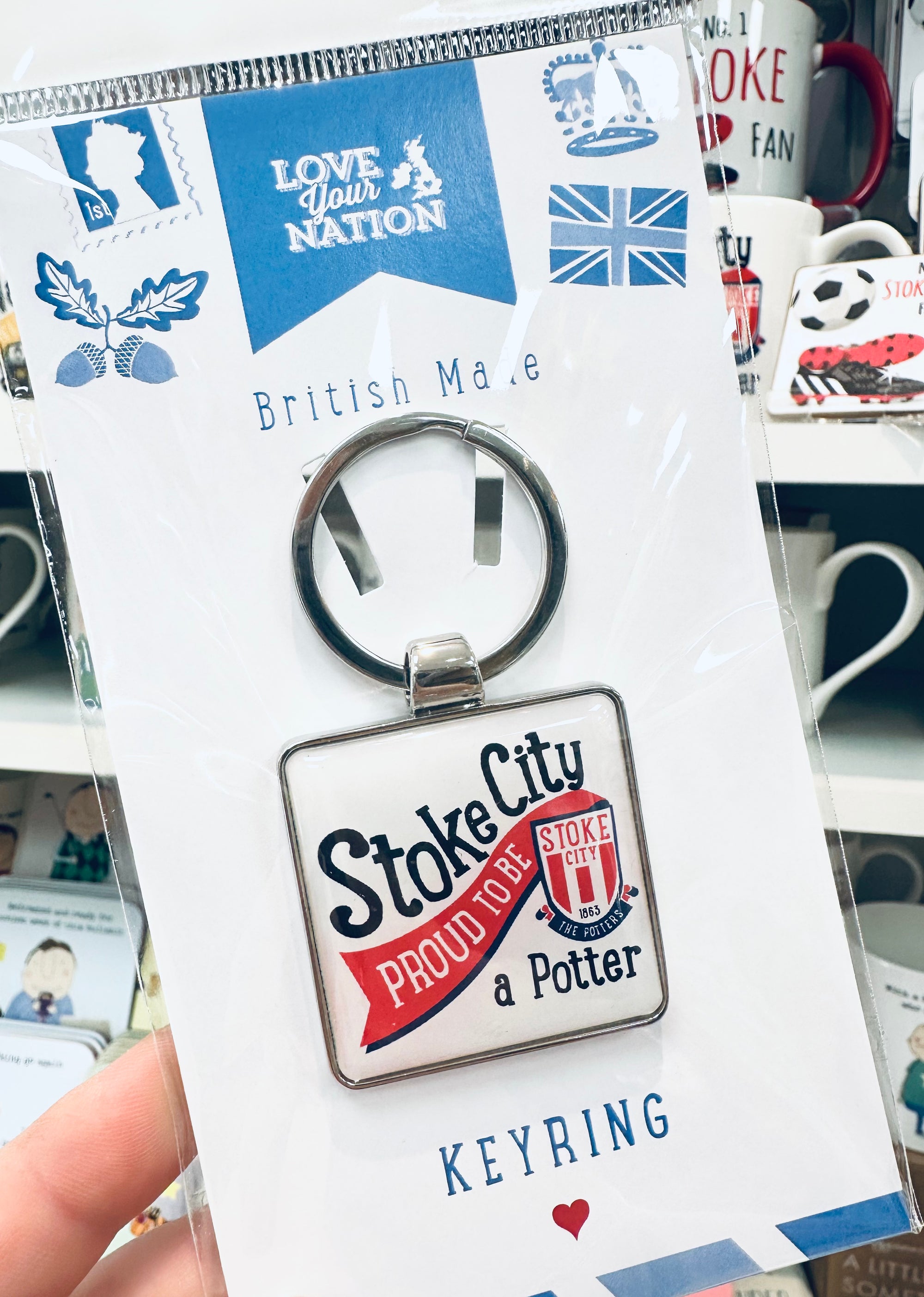 Stoke City - Proud to be a Potter Keyring