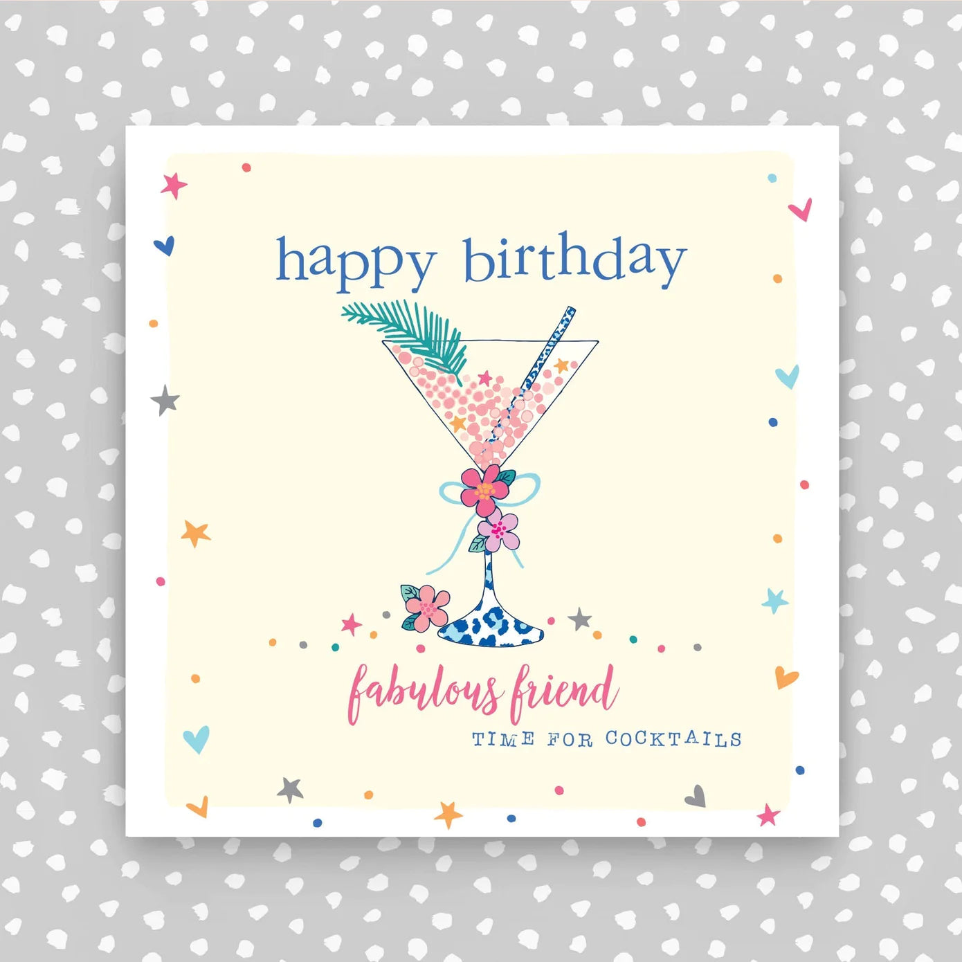 Molly Mae Fabulous Friend Time for Cocktails Birthday Card