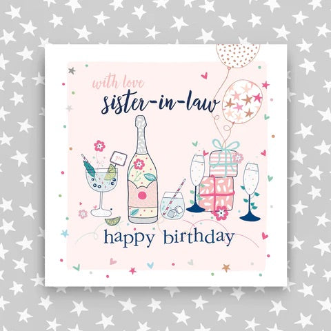 Molly Mae Sister-in-Law Bubbles & Presents Birthday Card