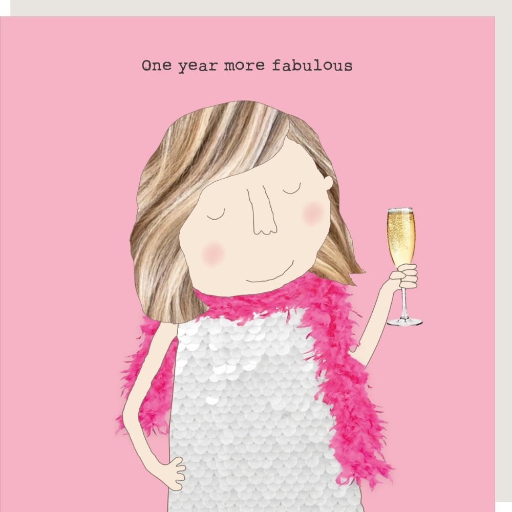 Rosie Made A Thing -More Fabulous - Blank Card