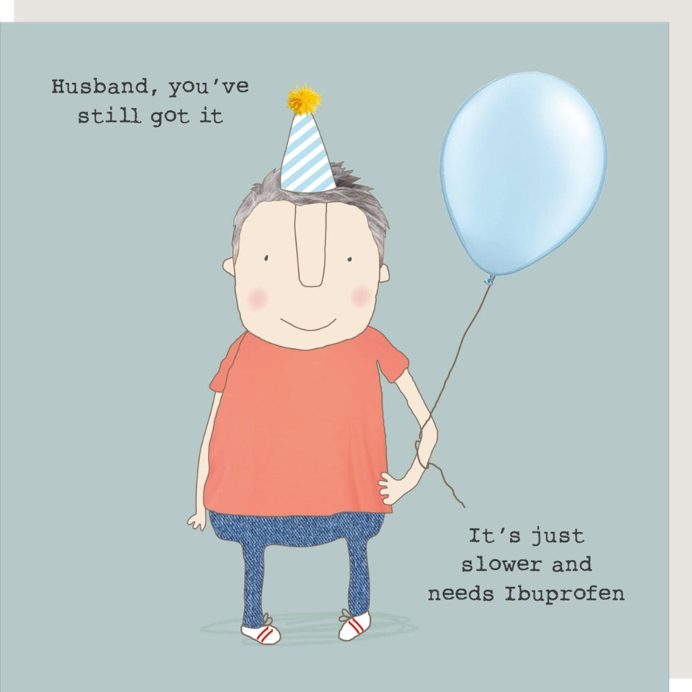 Rosie Made A Thing - Husband Ibuprofen - Blank Christmas Card